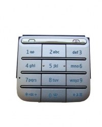 Keyboard Nokia C3-01 - silver (original)
