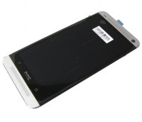 Touch screen with lcd display HTC One M7 - white (original)