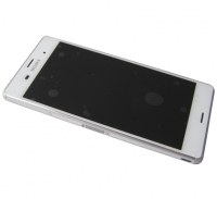Front cover with touch screen and display Sony D6603/ D6643/ D6653 Xperia Z3 - white (original)