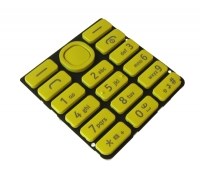 Keypad Nokia 206 Asha - yellow (original)