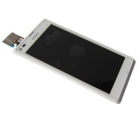 Front cover with touch screen and lcd display Sony C2104/ C2105 Xperia L - white (original)
