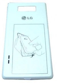 Cover battery LG P700 Optimus L7 - white (original)