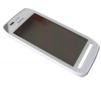 Front cover with touch screen Nokia 603 - white (original)